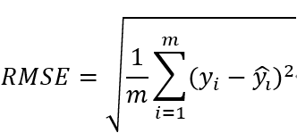 均方根误差RMSE计算公式